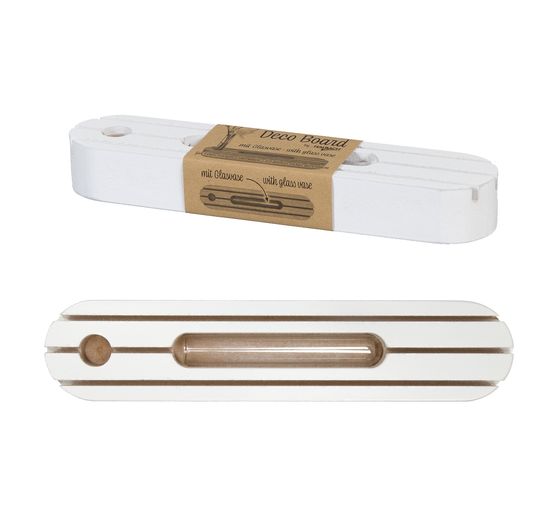 Support en bois avec éprouvette soliflore