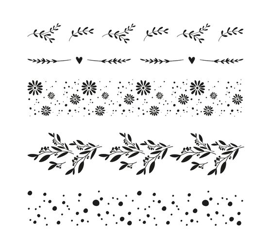 Tampons Clear Stamps « Motifs floraux »
