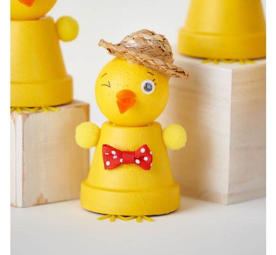 Kit créatif VBS « Poussins en pots en terre cuite »