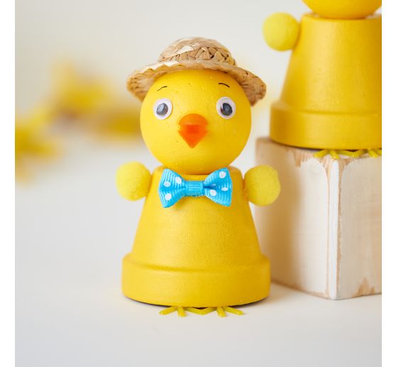 Kit créatif VBS « Poussins en pots en terre cuite »