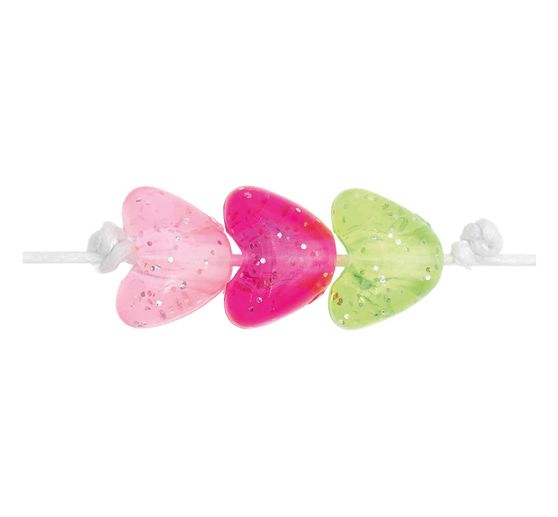 itoshii Bead set "Glitter hearts"