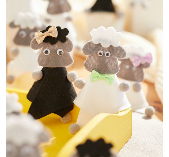 Kit créatif VBS « Moutons en feutrine »