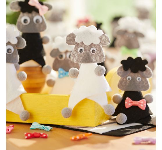 Kit créatif VBS « Moutons en feutrine »
