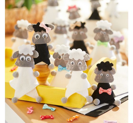 Kit créatif VBS « Moutons en feutrine »
