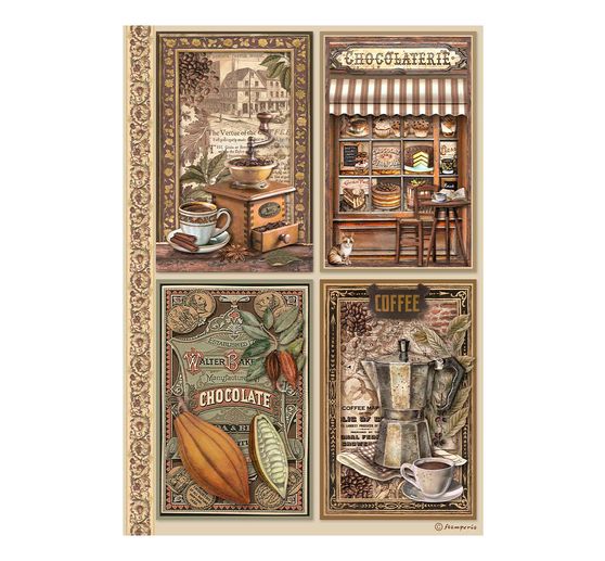 Assortiment de soies de paille à motifs « Coffee and Chocolate »