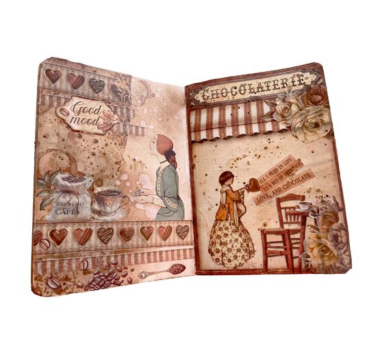 Soies de paille à motifs Backgrounds « Coffee and Chocolate »