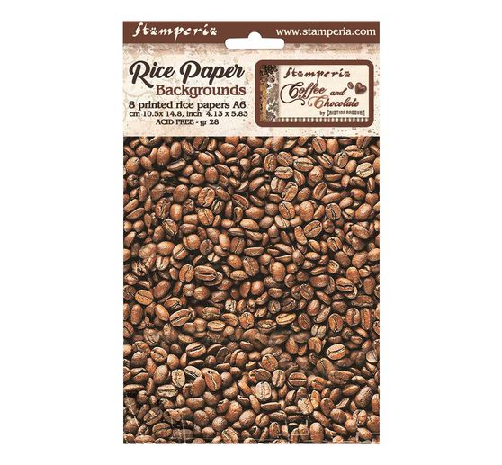 Soies de paille à motifs Backgrounds « Coffee and Chocolate »