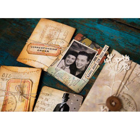Gabarit d'estampe Sizzix Thinlits « Pillow Box + Bag by Tim Holtz »