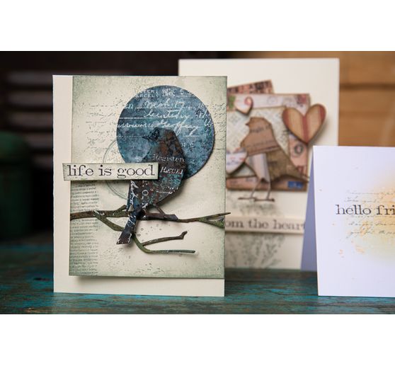 Gabarit d'estampe Sizzix Thinlits « Lovebirds by Tim Holtz »
