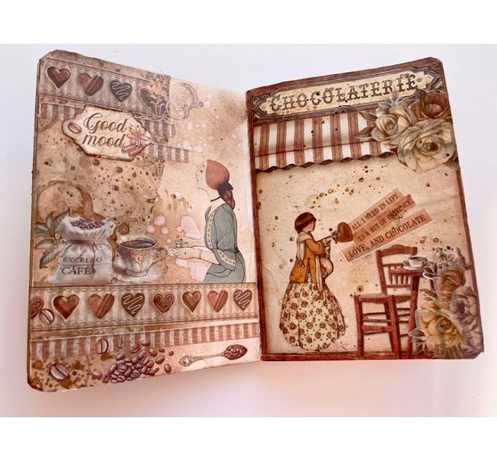 Bloc de papier scrapbooking « Coffee and Chocolate »