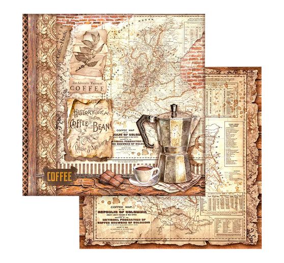 Bloc de papier scrapbooking « Coffee and Chocolate »