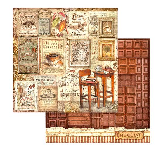 Bloc de papier scrapbooking « Coffee and Chocolate »