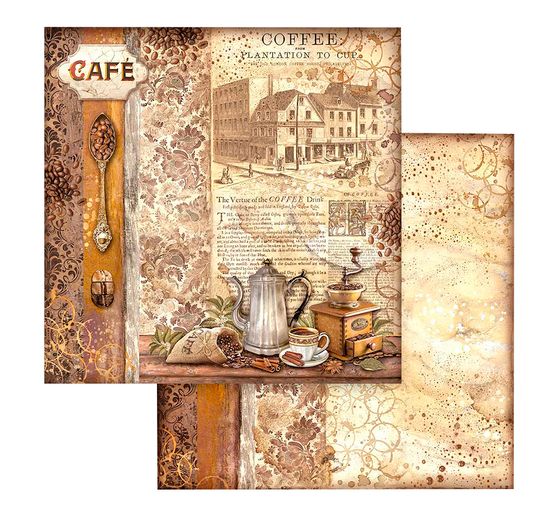 Bloc de papier scrapbooking « Coffee and Chocolate »
