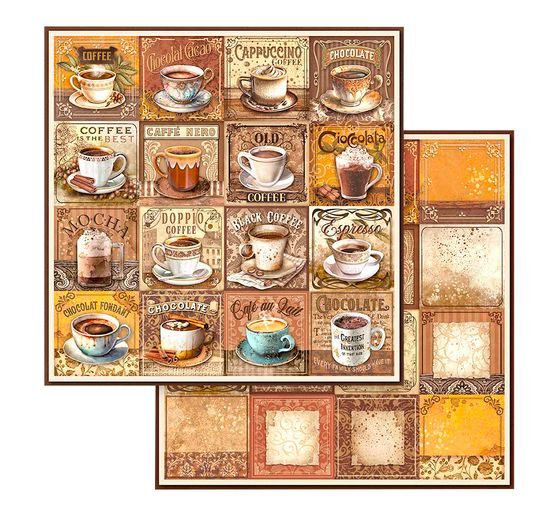 Bloc de papier scrapbooking « Coffee and Chocolate »