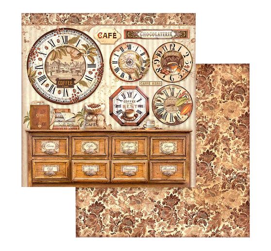Bloc de papier scrapbooking « Coffee and Chocolate »