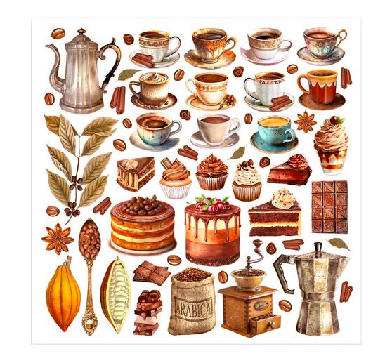 Bloc de papier scrapbooking « Coffee and Chocolate »