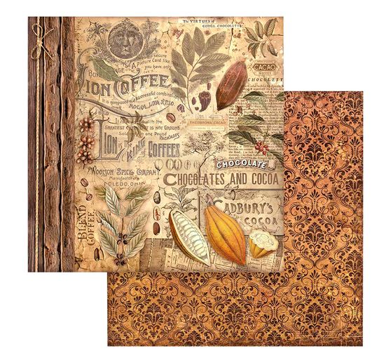 Bloc de papier scrapbooking « Coffee and Chocolate »