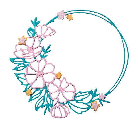 Sizzix Thinlits Punching template "Floral Round"