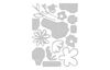 Gabarit d'estampe Sizzix Thinlits « Fabulous Bold Flora »