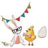 Gabarit d'estampe Sizzix Thinlits « Bunny + Chick by Tim Holtz »