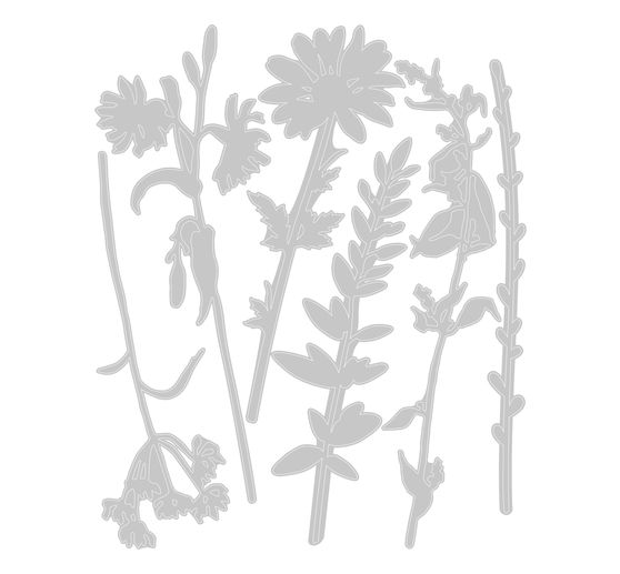 Sizzix Thinlits Punching template "Wildflowers by Tim Holtz"