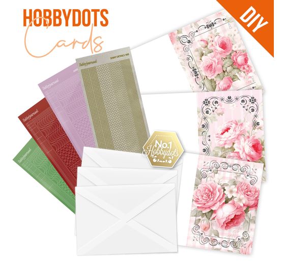 Set de cartes « Hobbydots », Roses