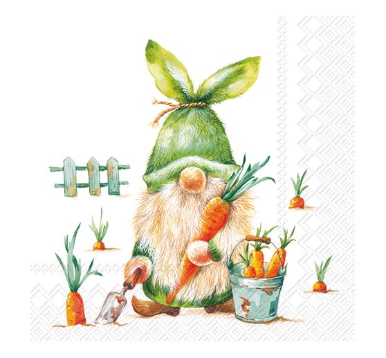 Serviette « Pascal le lutin du jardin »