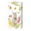 Mouchoirs en papier « Lapin bondissant au printemps »