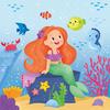 Serviette « Lovely Mermaid »