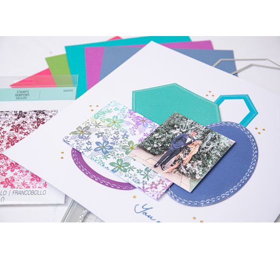 Gabarit d'estampe Sizzix Framelits « Hexagons by Stacey Park »