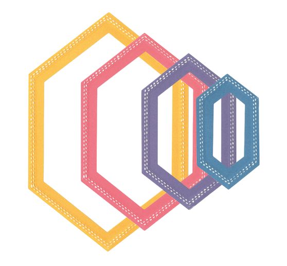 Gabarit d'estampe Sizzix Framelits « Hexagons by Stacey Park »