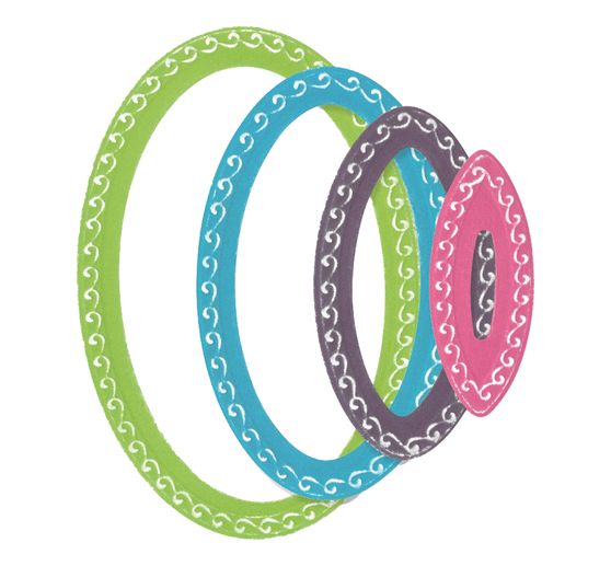 Gabarit d'estampe Sizzix Framelits « Ovals by Stacey Park »