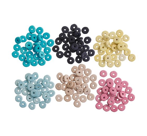 Perles rondelles en céramique