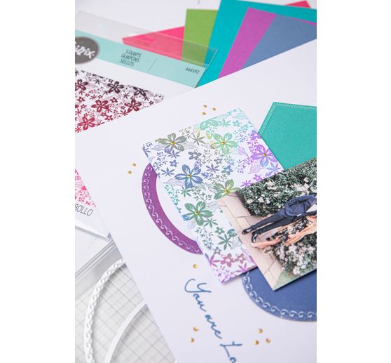 Tampon Clear Stamp Sizzix « Petals by Stacey Park »