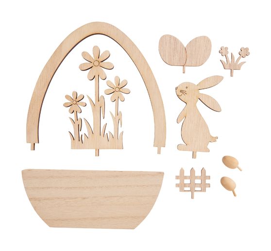Décoration à emboîter en bois œuf VBS « Maître lampe »