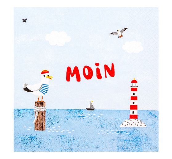 Serviette "Moin Mouette"