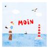 Serviette "Moin Mouette"