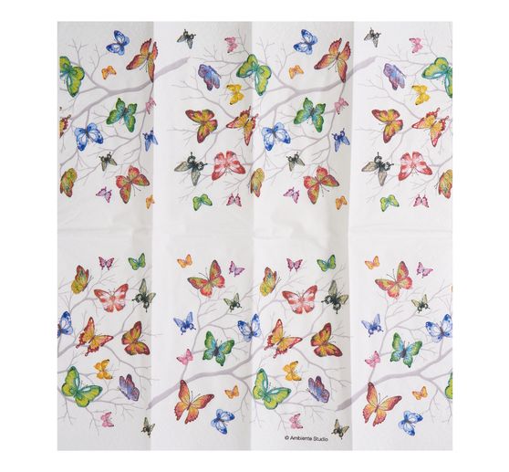 Mouchoirs en papier « Papillons multicolores »