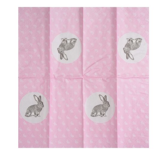 Mouchoirs en papier « Portrait of rabbit »