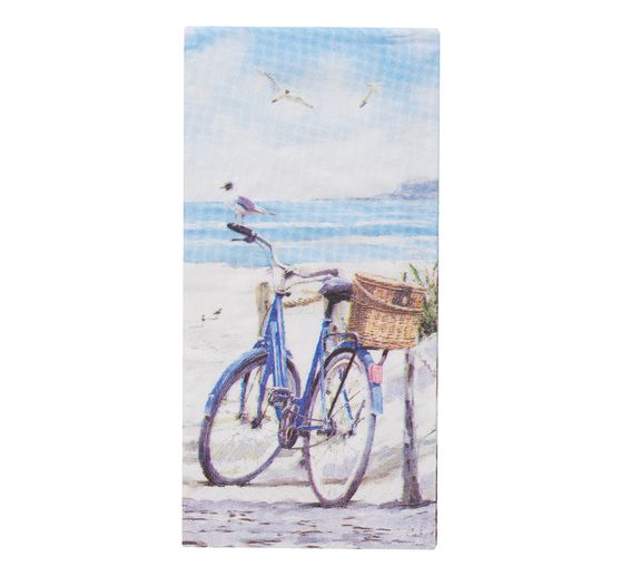 Mouchoirs en papier « Bicyclette sur la plage »