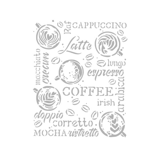 Pochoir « Coffee and Chocolate - Barista »