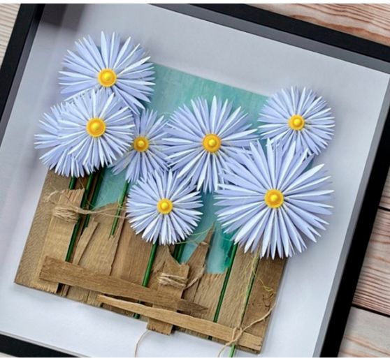 Gabarit de découpe pour fleurs à plier « Daisy »