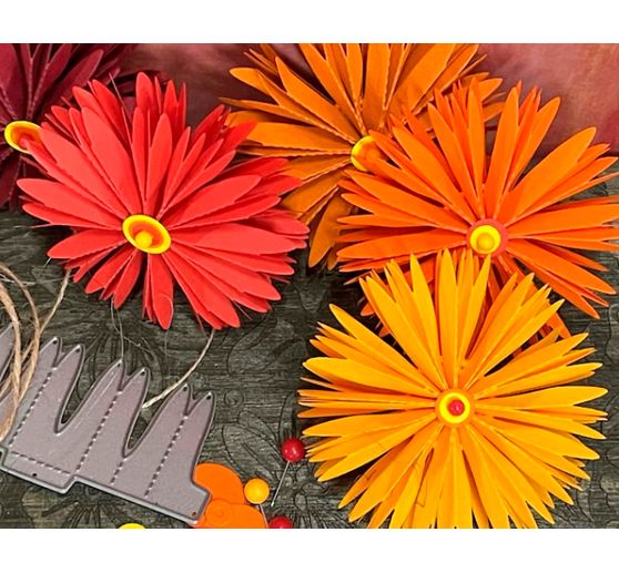 Punching templates folding flower "Daisy"