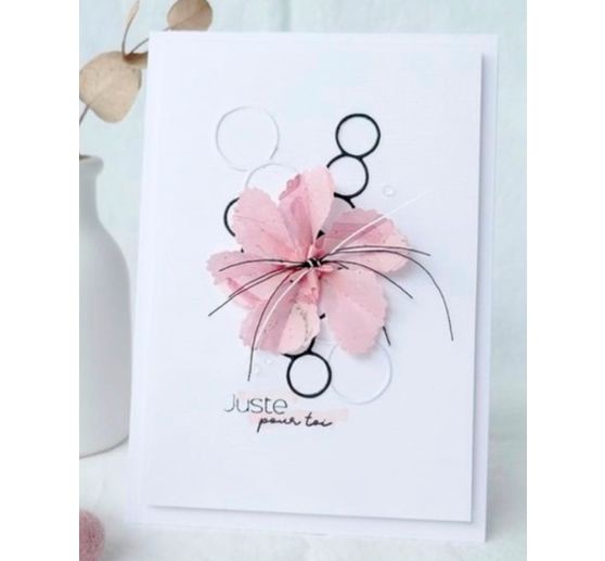 Gabarit de découpe pour fleurs à plier « Malva »