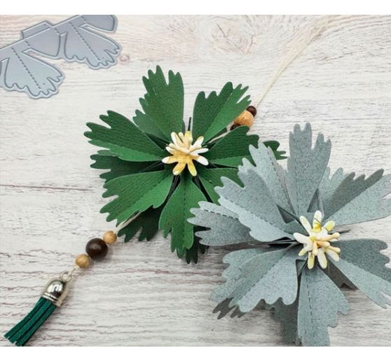 Gabarit de découpe pour fleurs à plier « Cosmea »