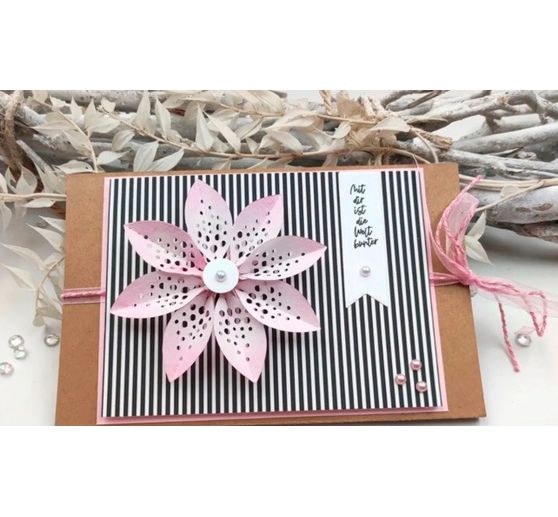 Gabarit de découpe pour fleurs à plier « Dotty »
