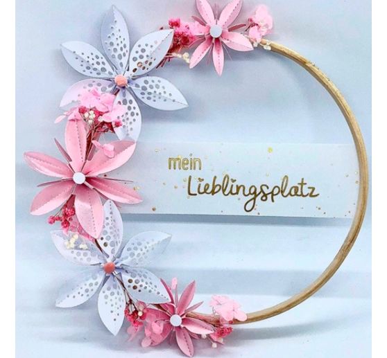 Gabarit de découpe pour fleurs à plier « Dotty »