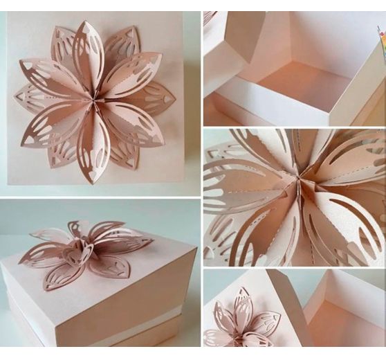 Punching templates folding flower "Laura"