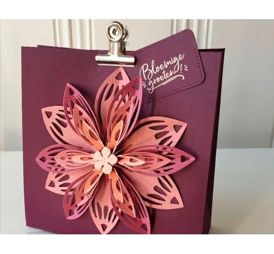 Punching templates folding flower "Laura"