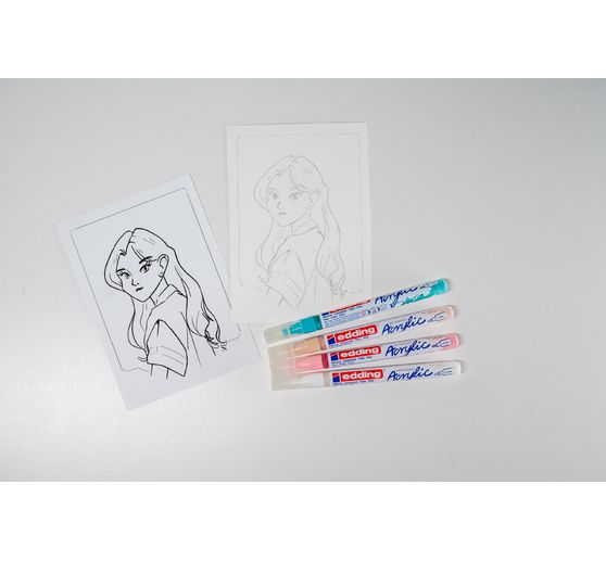 Set créatif edding « Manga »